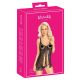 Babydoll Apribile con Fiocco e Perizoma (Nero) 