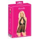 Babydoll Con Collare e Pizzo Baciabile (Nero) con Perizoma 