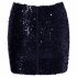 Gonna Luccicante con Paillettes Cottelli Party (nera)  - M