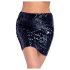 Cottelli Party - gonna scintillante con paillettes (nera) - L