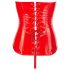 Black Level - corsetto in vinile (rosso)