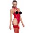 Body Rosso Aperto con Collare Regolabile - Black Level  - S