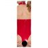 Black Level - body aperto con collo alto (rosso) - S