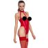 Body Rosso Aperto con Collare Regolabile - Black Level  - M