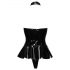 Black Level - body con collo a fascia (nero)