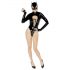 Black Velvet - Body Batwoman a maniche lunghe (nero) - M