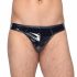 Tanga Maschile Lucido in Vernice - Black Level  - M