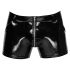 Black Level - shorts da uomo in laccato con tasche laterali (nero)