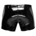 Black Level - shorts da uomo in laccato con tasche laterali (nero)