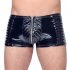 Short Maschile Nero con Zip e Bordo Costolato - Black Level 