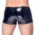 Short Maschile Nero con Zip e Bordo Costolato - Black Level 