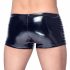 Short Maschile Nero con Zip e Bordo Costolato - Black Level 