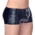 Short Maschile Nero con Zip e Bordo Costolato - Black Level  - M