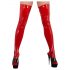 LATEX - calze da donna (rosso) - S/M