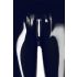 LATEX - Leggings con cerniera (nero) - L