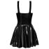 LATEX - minidress con gonna a balze (nero)