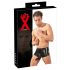 Boxer in lattice con sostegno per pene e testicoli (nero) 