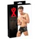 Boxer in lattice con sostegno per pene e testicoli (nero)  - L/XL