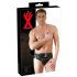 Slip maschile in lattice con dildo anale interno (nero) 