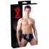 Mutande da uomo in lattice con dildo anale interno a forma conica (nero)  - XL