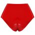 LATEX - Slip con dildo realistico (rosso)