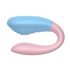Vibratore di coppia impermeabile ricaricabile Mrow 03 (blu-rosa)
