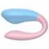 Vibratore di coppia impermeabile ricaricabile Mrow 03 (blu-rosa) 