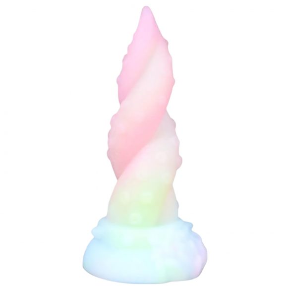 OgazR Kraken - dildo a tentacoli di polipo attorcigliati - 18 cm (arcobaleno)