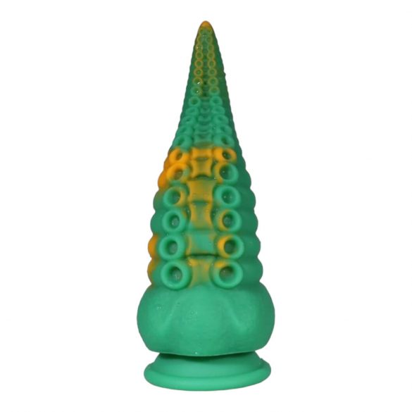 Dildo Tentacolo di Polpo con Ventosa OgazR - 21 cm (verde-giallo) 