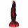 Dildo Infernale con Ventosa e Rilievi - 20 cm (Nero-Rosso) 