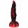 OgazR Hell Dong - dildo scanalato con base a ventosa - 20 cm (nero-rosso)