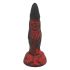 Dildo Infernale con Ventosa e Rilievi - 20 cm (Nero-Rosso) 