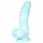 Serpente Marino con Penis Attrezzato Soddisfacente - Dildo Rigato con Ventosa - 17 cm (Blu e Bianco) 