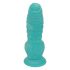 Serpente Marino con Penis Attrezzato Soddisfacente - Dildo Rigato con Ventosa - 17 cm (Blu e Bianco) 