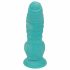 Serpente Marino con Penis Attrezzato Soddisfacente - Dildo Rigato con Ventosa - 17 cm (Blu e Bianco) 