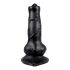 Compagno Fedele - Dildo Canino con Testicoli - 12cm (nero) 