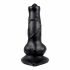 Compagno Fedele - Dildo Canino con Testicoli - 12cm (nero) 