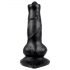 Compagno Fedele - Dildo Canino con Testicoli - 12cm (nero) 