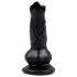 Compagno Fedele - Dildo Canino con Testicoli - 12cm (nero) 