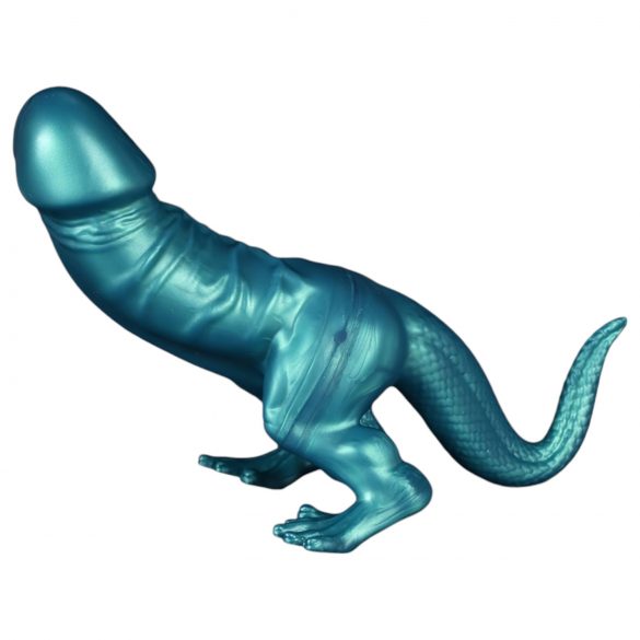 Toppedmonster - dildo dinosauro in silicone - 26 cm (turchese)