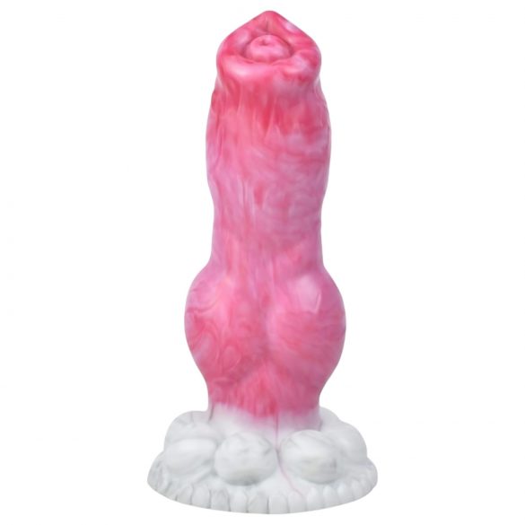 Animalorny Bulldog - dildo a forma di pene di cane - 17 cm (rosa)