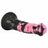 Cavallo Ribelle - Dildo in Silicone a Forma di Attrezzo Equestre - 18cm (Nero-Rosa) 