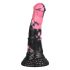 Cavallo Ribelle - Dildo in Silicone a Forma di Attrezzo Equestre - 18cm (Nero-Rosa) 