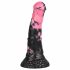 Cavallo Ribelle - Dildo in Silicone a Forma di Attrezzo Equestre - 18cm (Nero-Rosa) 