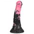 Cattivo Cavallo - dildo in silicone a forma di membro equino - 18 cm (nero-rosa)