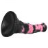 Cattivo Cavallo - dildo in silicone a forma di membro equino - 18 cm (nero-rosa)