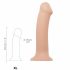 Dildo Realistico Strap-on-me XL in Silicone Doppio Strato - Extra Large (Naturale) 