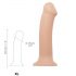 / Strap-on-me XL - doppio strato dildo realistico - extra grande (naturale)