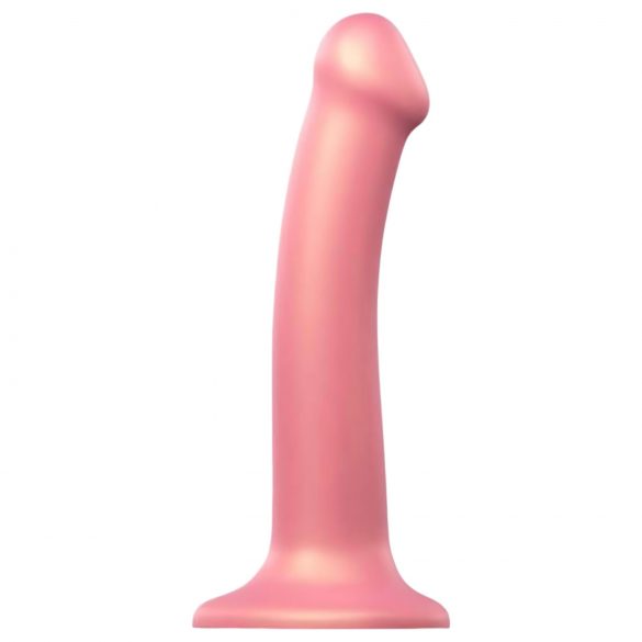 Strap-on-me Metallic Shine M - dildo sicuro in rosa metallizzato