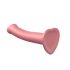 Dildo Strap-on-me Metallic Shine Medio - Ipoallergenico - Rosa Metallizzato 